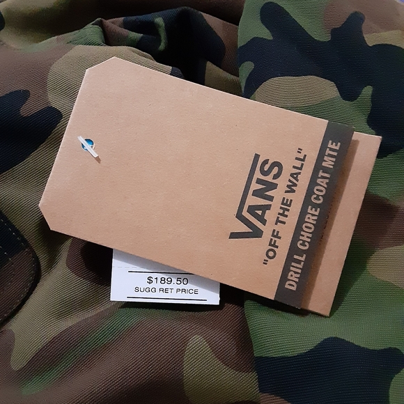 Vans Military Camo Mens Hooded Winter Jacket Coat - Picture 11 of 12